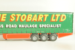 Scania 144L/460 tractor with semi trailer "Eddie Stobart LTD" 1998, white/green, 4418, Tekno 1:50