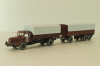Krupp Titan with trailer, brown, 24480, Wiking 1:87