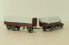 Krupp Titan with trailer, brown, 24480, Wiking 1:87