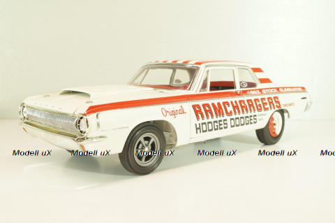 Dodge 330 Ramchargers 1964, white, L.E 504 pcs, A1806900, ACME 1:18