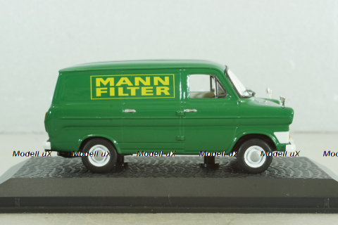 Ford Transit delivery bus " Mann Filter" 1969, green, 7421103, Atlas 1:43 