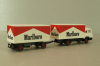 Mercedes 1320 with trailer Marlboro, white, 84101, Praline 1:87