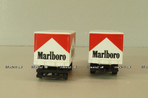 Mercedes 1320 with trailer Marlboro, white, 84101, Praline 1:87