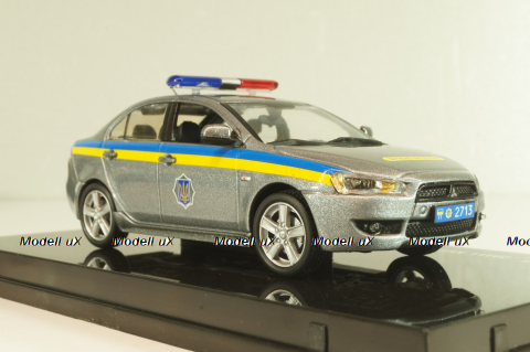 Mitsubishi Lancer X Державтоінспекція 2006, grey, 29311, Vitesse 1:43