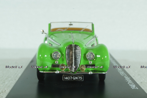 Delahaye 135MS Vedette Cabriolet Henri Chapron Resin Model 1948, green, EMEU43017A, ESVAL Model 1:43