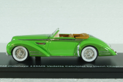 Delahaye 135MS Vedette Cabriolet Henri Chapron Resin Model 1948, green, EMEU43017A, ESVAL Model 1:43