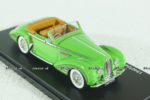 Delahaye 135MS Vedette Cabriolet Henri Chapron Resin Model 1948, green, EMEU43017A, ESVAL Model 1:43