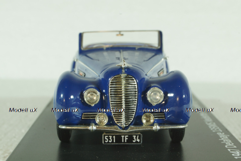 Delahaye 135 cabriolet by Chapron 1947, blue, EMEU43017C,  ESVAL Model 1:43