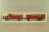 Bussing 8000 with trailer 3-axle, Franz Piefsch, red, 7499, Brekina 1:87