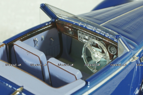 Delahaye 135 cabriolet by Chapron 1947, blue, EMEU43017C,  ESVAL Model 1:43