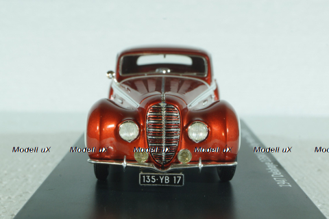 Delahaye 135M 3 Window Coupe by Henri Chapron 1947, Red, EMEU43017B,  ESVAL Model 1:43