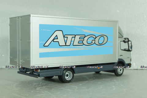 Mercedes Atego 815 box truck "Atego" 1998, silver, B66000149, Minichamps 1:43