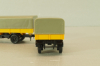 Mercedes LP911 with trailer Deutsche Bundespost, yellow, Brekina 1:87
