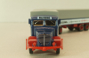 Bussing 8000 with trailer 3-axel, Lastwagen, blue, Brekina 1:87