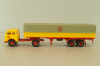 MAN 10.212 with semi trailer Shell, yellow/red, 7832, Brekina 1:87 