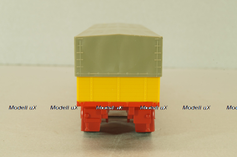 MAN 10.212 with semi trailer Shell, yellow/red, 7832, Brekina 1:87 