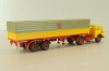 MAN 10.212 with semi trailer Shell, yellow/red, 7832, Brekina 1:87 