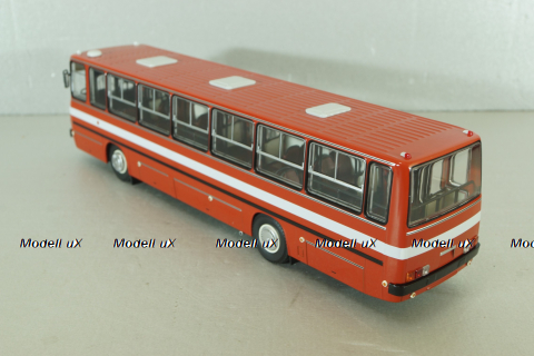 Икарус-263,  городской автобус 1985 красный (пунцовый), DEMPRICE 1:43