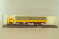 MAN 10.212 with semi trailer Shell, yellow/red, 7832, Brekina 1:87 
