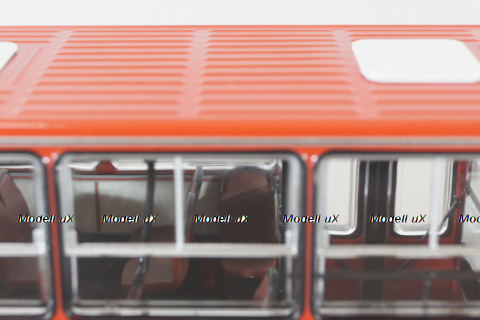 Икарус-263,  городской автобус 1985 красный (пунцовый), DEMPRICE 1:43