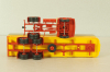 Henschel HS 16 TS with semi trailer Shell, yellow/red, 8223, Brekina 1:87
