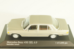 Mercedes-Benz 450 SEL 6.9 (W116) 1972, smoke silver, 430039201, Minichamps 1:43