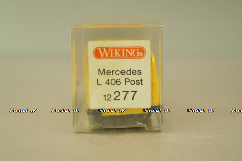 Mercedes L 406 Post, yellow, 12277, Wiking 1:87