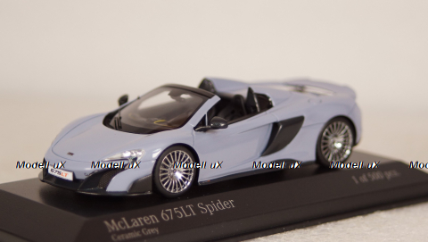 McLaren 675LT Spider 2016, grey, 537154434, Minichamps 1:43