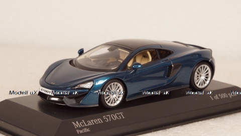 McLaren 570GT 2017 pacific blue metallic, Minichamps 1:43