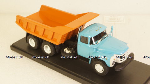 Зил-133 самосвал, опытный  голуб/оранжевый, Алник43 1:43