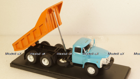 Зил-133 самосвал, опытный  голуб/оранжевый, Алник43 1:43