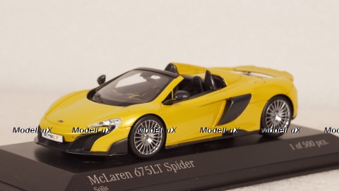 McLaren 675LT Spider  2016 solis yellow, Minichamps 1:43