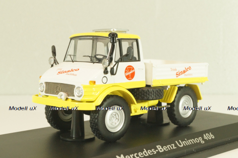 Mercedes-Benz Unimog 406 "Sinalco" 1971, yellow/white, 03153, Schuco 1:43