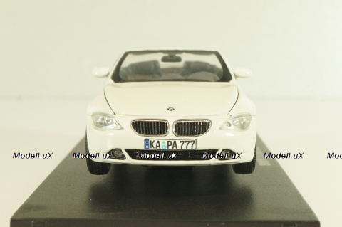 BMW 645Ci Convertible (E64) 2003, white, 03511S, Kyosho 1:43