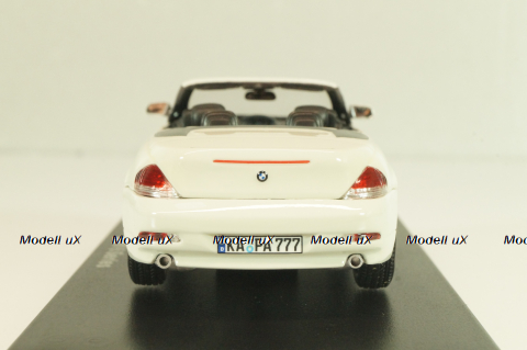 BMW 645Ci Convertible (E64) 2003, white, 03511S, Kyosho 1:43