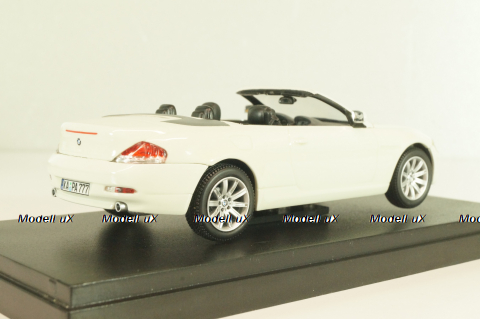 BMW 645Ci Convertible (E64) 2003, white, 03511S, Kyosho 1:43