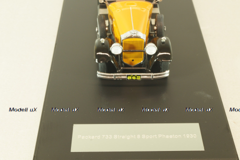 Packard 733 Standart 8, orange/black, 44633, Neo 1:43