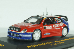 Citroen Xsara WRC #1 winner Rally Monte Carlo 2005 Loeb/Elena with night lights, RAM167, IXO 1:43