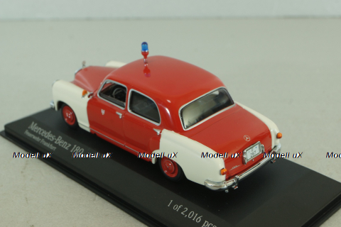 Mercedes 180 A Ponton (W180) fire engine 1956, 430033190, Minichamps 1:43 уценка!