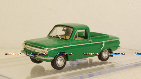 Заз-965 пикап, зеленый, Алник43 1:43