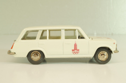 Ваз-2102 А11, бело-серый, Олимпиада 80,  апрель 19..г., Тантал/Радон 1:43