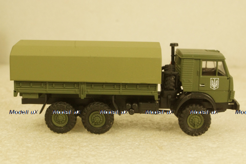 Камаз-43101-010 бортовой с тентом, военный Украина, Herpa 1:87