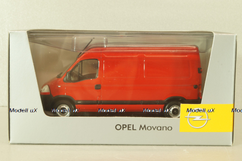 Opel Movano 2003 van hight roof, red, Norev 1:43