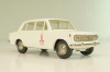 Ваз-2101 А9, белый, Олимпиада 80, Тантал/Радон 1:43