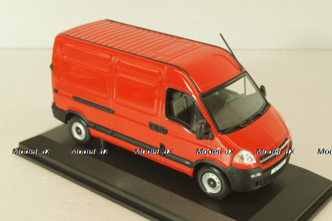 Opel Movano 2003 van hight roof, red, Norev 1:43