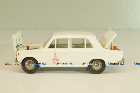 Ваз-2101 А9, белый, Олимпиада 80, Тантал/Радон 1:43