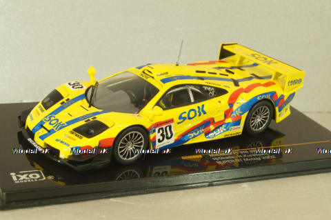 McLaren F1 GTR #30 Super GT Motegi 2002 Okada/Kurosawa, yellow, GTM092, IXO 1:43