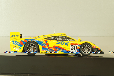 McLaren F1 GTR #30 Super GT Motegi 2002 Okada/Kurosawa, yellow, GTM092, IXO 1:43