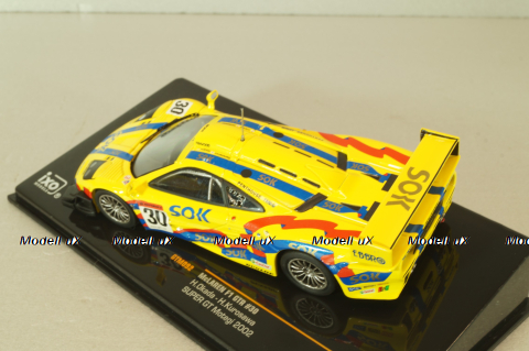 McLaren F1 GTR #30 Super GT Motegi 2002 Okada/Kurosawa, yellow, GTM092, IXO 1:43