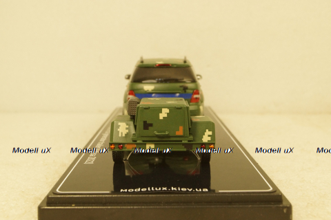 Mercedes ML500 W164 2005 with generator trailer, Ukraine Territorial Forces (Odessa 2022), TruckTyr 1:43